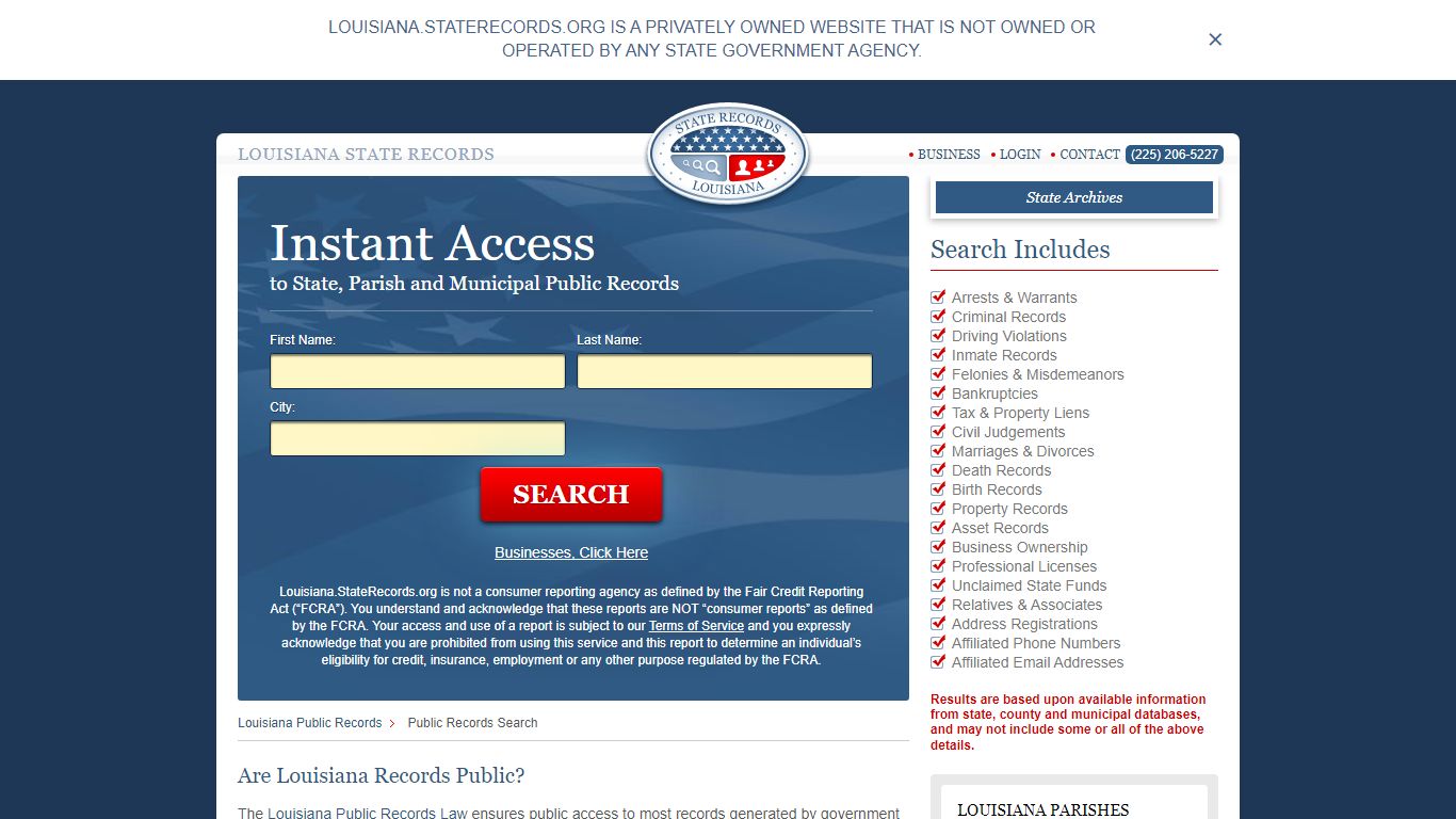 Louisiana Public Records | StateRecords.org